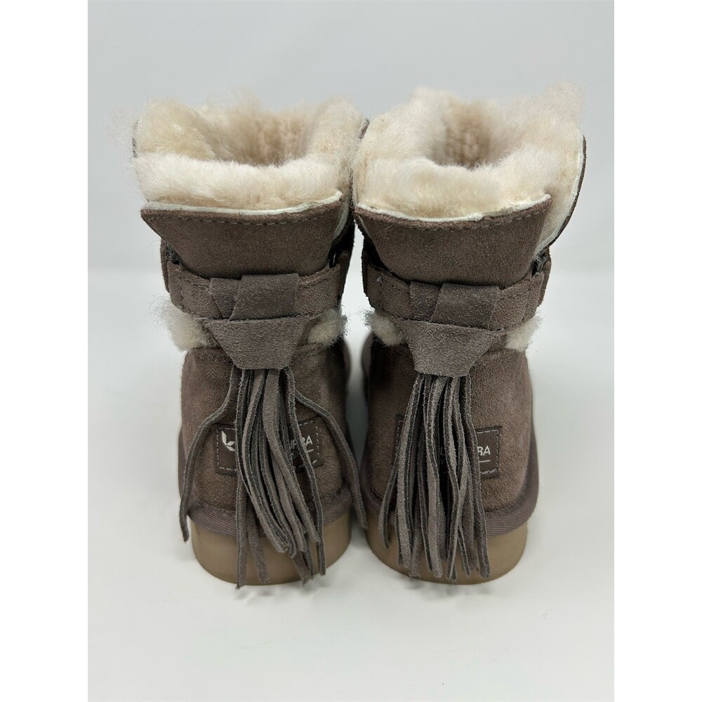 Koolaburra by UGG Womens Ankle Bootie Mauve Tassel Slip On Plush Lined Size 6 - Picture 7 of 11